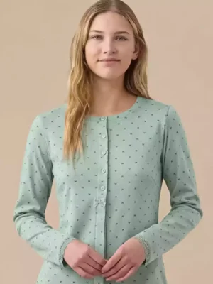 Camicia da notte aperta cuoricini NOI DI NOTTE LA3406 (1)