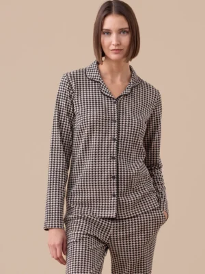 Pigiama aperto pied de poule NOI DI NOTTE FA9301 (3)