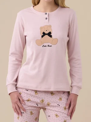 Pigiama cute bear NOI DI NOTTE FA9251 (2)