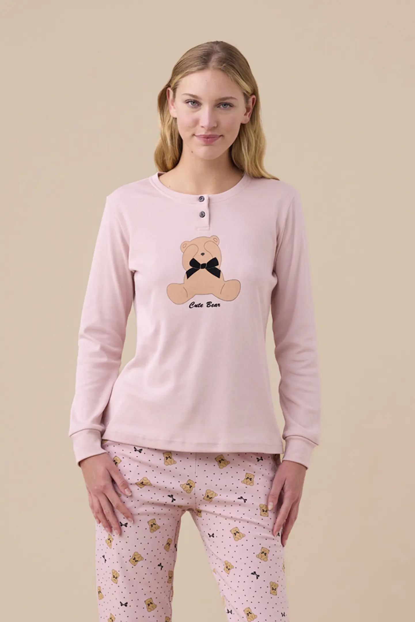 Pigiama cute bear NOI DI NOTTE FA9251 (3)