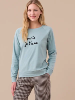 Pigiama girocollo paris je t'aime NOI DI NOTTE FA9245 (2)