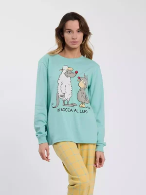 Pigiama in bocca al lupo HAPPY PEOPLE 6714 Copia