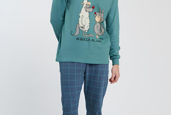Pigiama in bocca al lupo HAPPY PEOPLE 6726 (2)