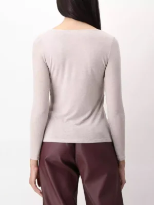 T shirt ml cashmere ORO BLU' VOBT67055 (2)