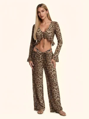 Pantaloni palazzo viscosa FK FK26 SW0127X02 (1)